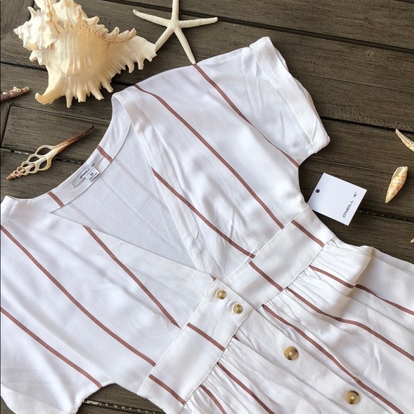 🌴🌼O’Neill- REID STRIPE MIDIE DRESS🌼🌴 - Picture 5 of 12